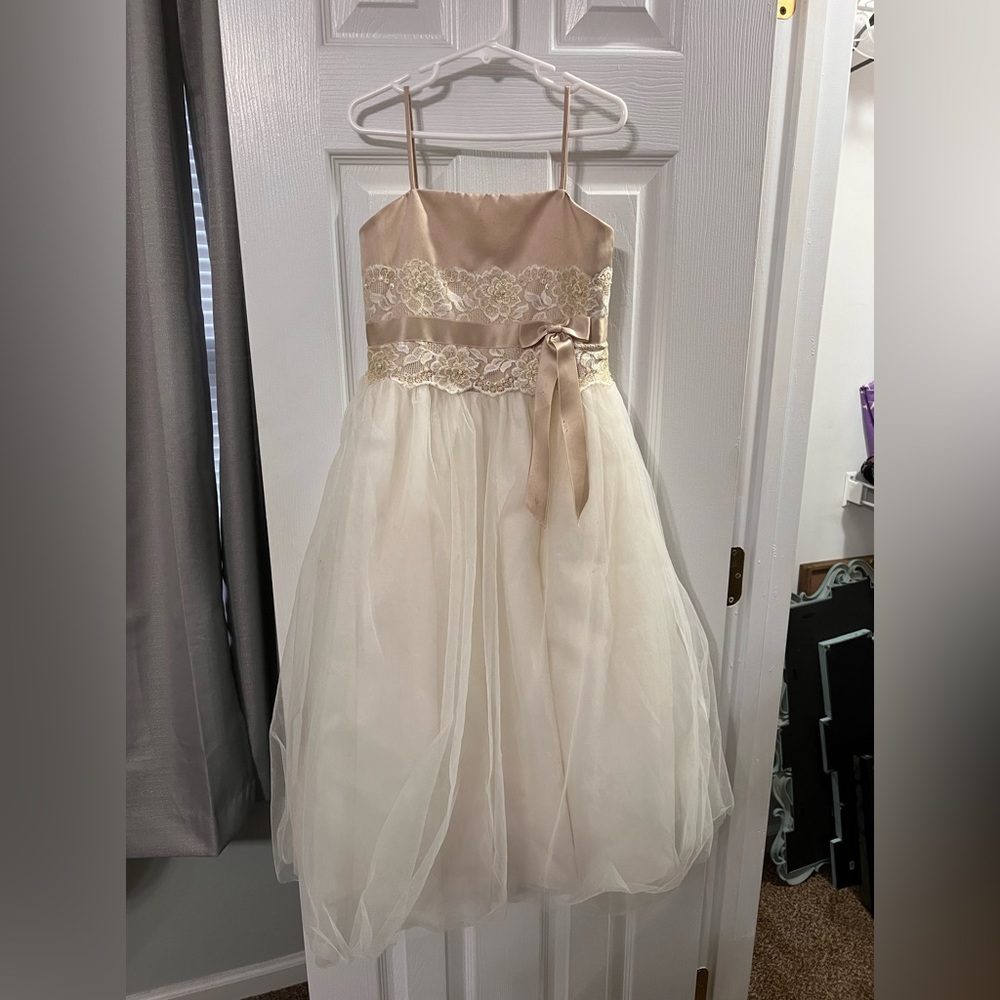 David’s Bridal flower girl dress